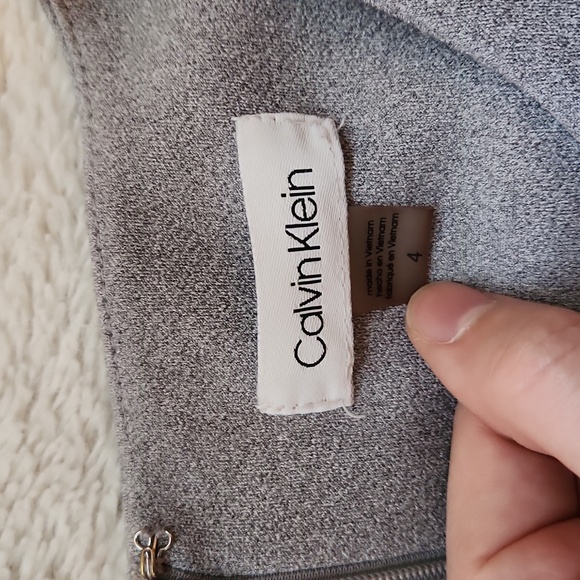 Calvin Klein grey dress size 4 - Picture 2 of 7